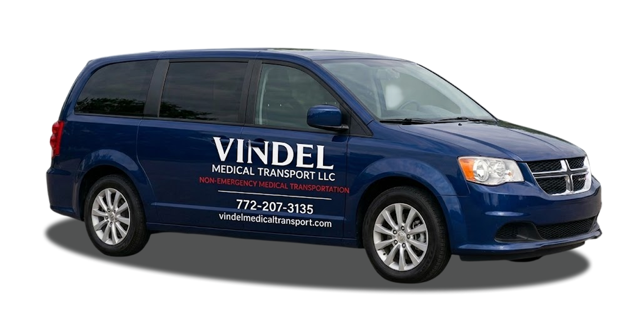 Vindel Medical Transport van for non-emergency medical appointment rides in Port Saint Lucie